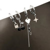 1 Set Simple Style Heart Shape Plating Metal Drop Earrings Earrings