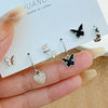 1 Set Simple Style Heart Shape Plating Metal Drop Earrings Earrings