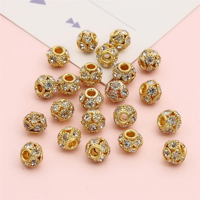 1 Set Iron Copper Rhinestones Printing Beads