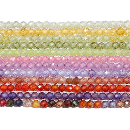 1 Set Artificial Crystal Solid Color Beads