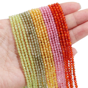 1 Set Artificial Crystal Solid Color Beads