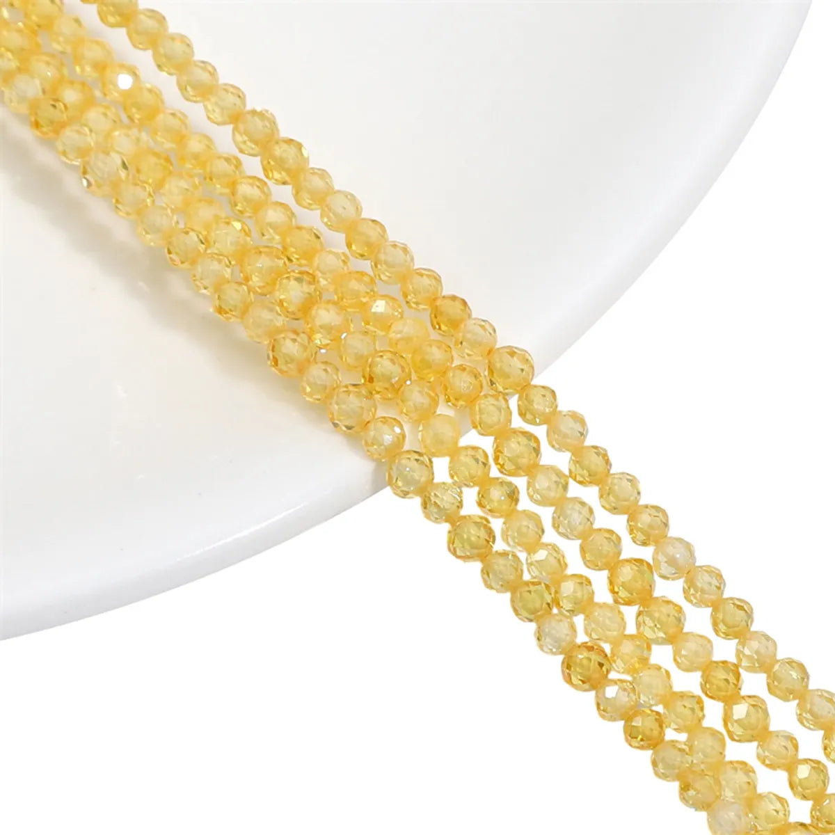 1 Set Artificial Crystal Solid Color Beads