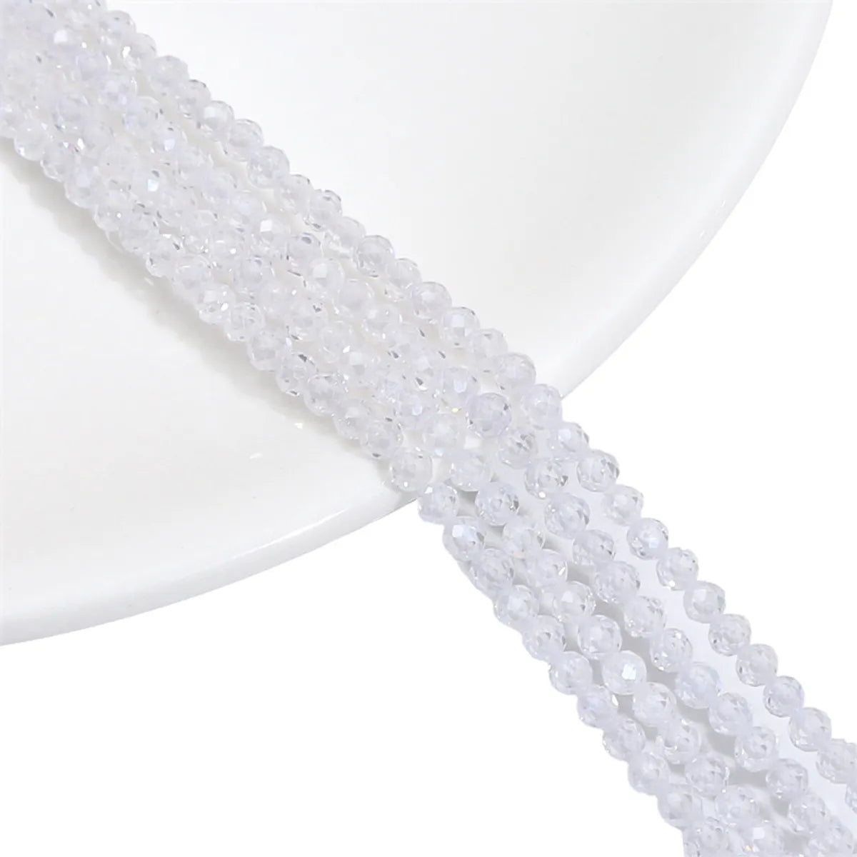 1 Set Artificial Crystal Solid Color Beads