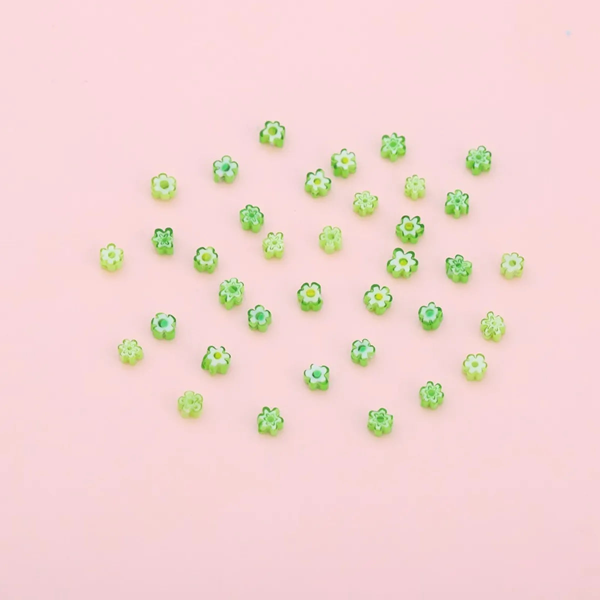 1 Set Hole 1~1.9mm Glass Flower Beads