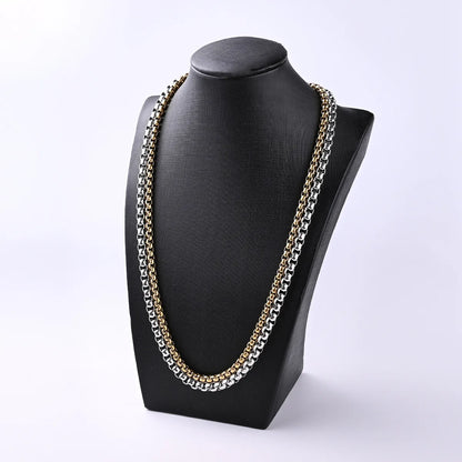 1 Strand/Package 5 Strands/Package 304 Stainless Steel Gold Plated Solid Color Polished Chain