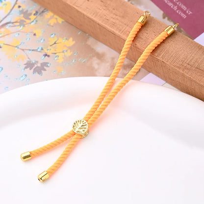 1 Strand/Package Cotton Rope Copper 18K Gold Plated Polished Jewelry Accessories