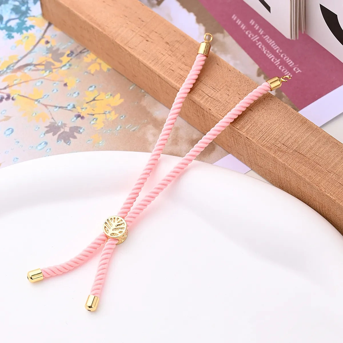 1 Strand/Package Cotton Rope Copper 18K Gold Plated Polished Jewelry Accessories