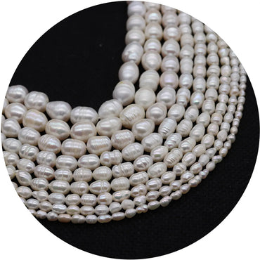 1 String Freshwater Pearl Geometric Beads