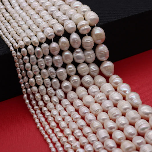 1 String Freshwater Pearl Geometric Beads