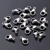 10 PCS/Package 10x6.5mm 11x7mm 9x5.5mm Hole 1~1.9mm 304 Stainless Steel Simple Solid Color Polished Lobster Clasp