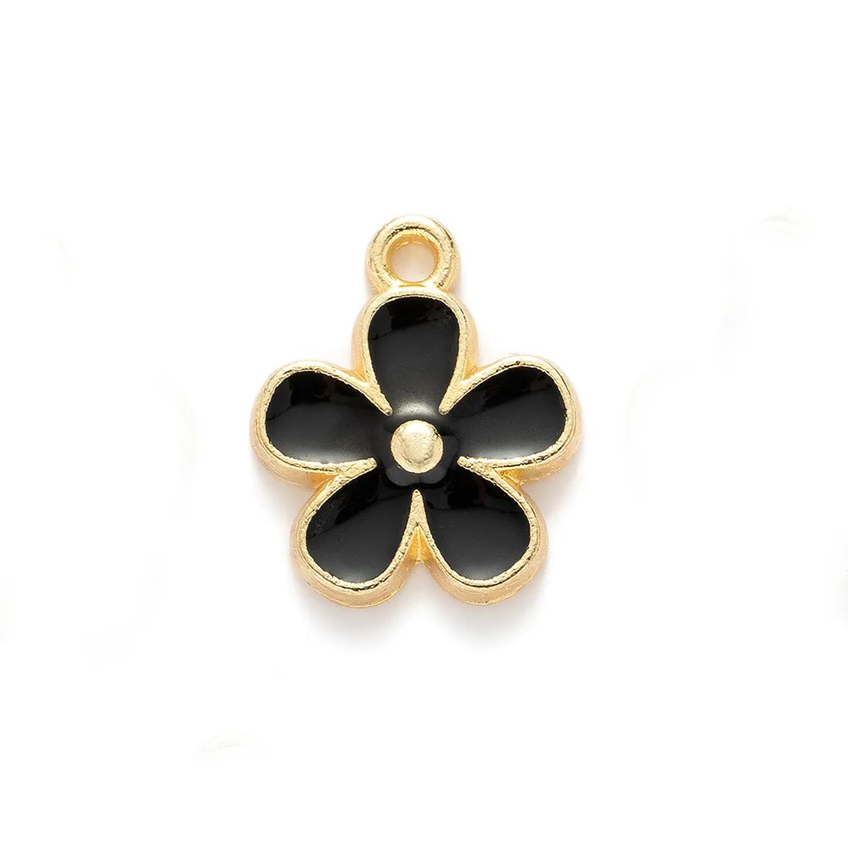 10 PCS/Package 13 * 16mm Alloy Flower Polished Pendant