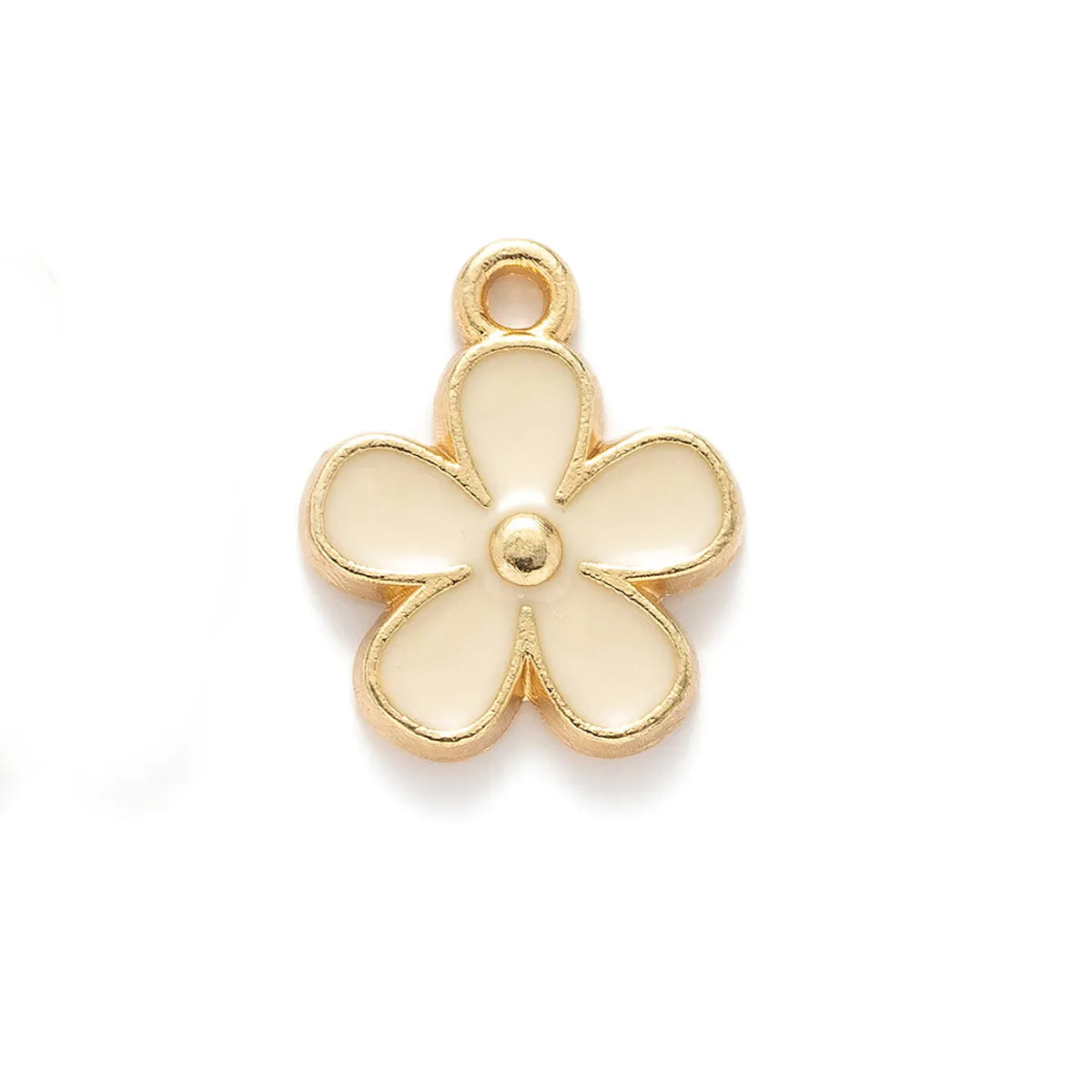 10 PCS/Package 13 * 16mm Alloy Flower Polished Pendant