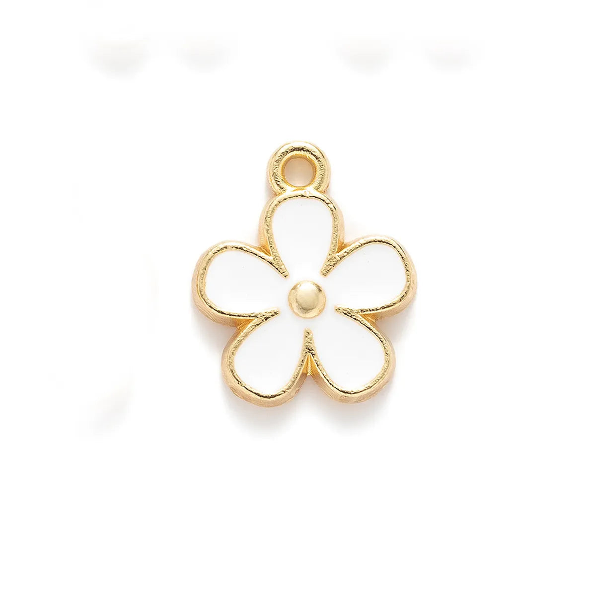 10 PCS/Package 13 * 16mm Alloy Flower Polished Pendant