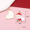 10 PCS/Package 15*15mm 18*33mm 20*22MM Alloy Rhinestones Christmas Tree Santa Claus Elk Pendant