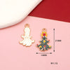 10 PCS/Package 15*15mm 18*33mm 20*22MM Alloy Rhinestones Christmas Tree Santa Claus Elk Pendant