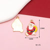 10 PCS/Package 15*15mm 18*33mm 20*22MM Alloy Rhinestones Christmas Tree Santa Claus Elk Pendant