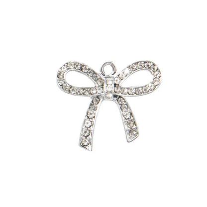 10 PCS/Package 17 * 20mm Alloy Bow Knot Pendant