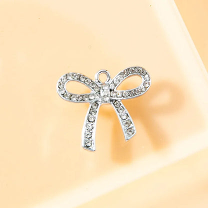 10 PCS/Package 17 * 20mm Alloy Bow Knot Pendant