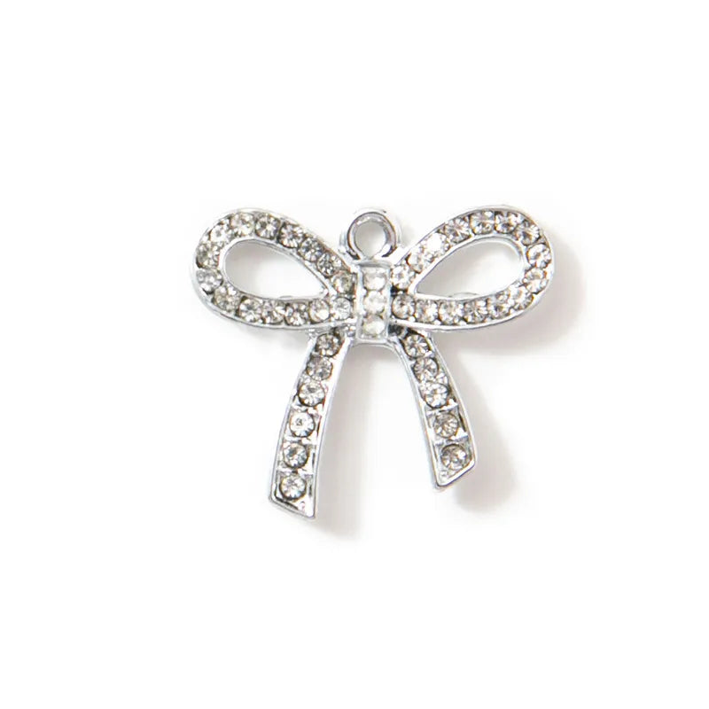 10 PCS/Package 17 * 20mm Alloy Bow Knot Pendant