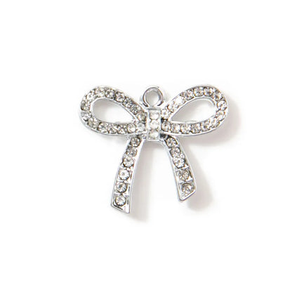 10 PCS/Package 17 * 20mm Alloy Bow Knot Pendant