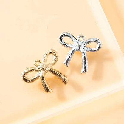 10 PCS/Package 17 * 20mm Alloy Bow Knot Pendant