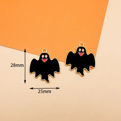 10 PCS/Package 19 * 24mm 25 * 28mm 33*30mm Alloy Cat Bat Ghost Pendant