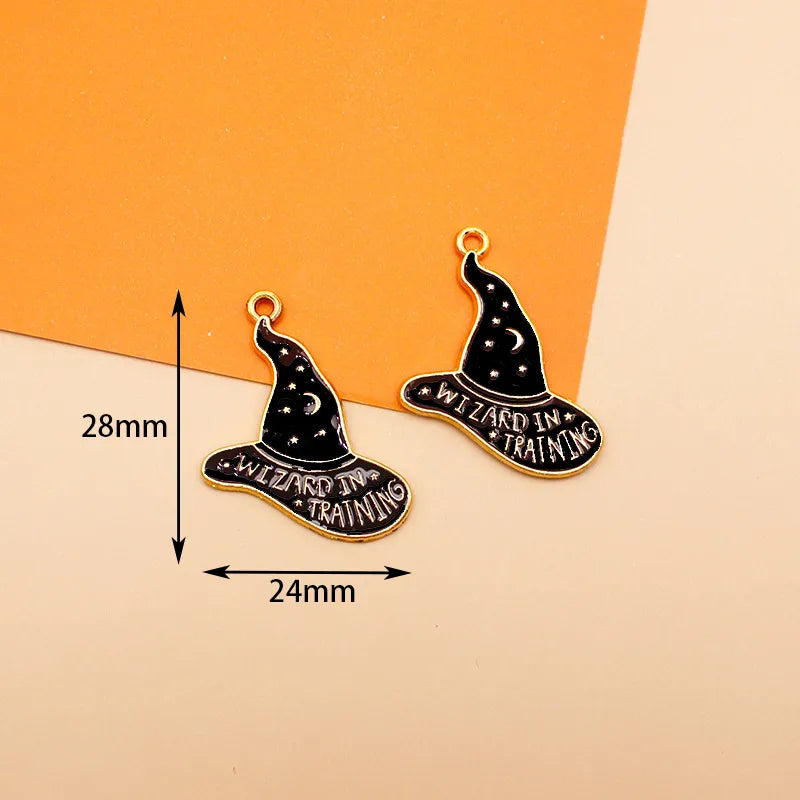 10 PCS/Package 19 * 24mm 25 * 28mm 33*30mm Alloy Cat Bat Ghost Pendant