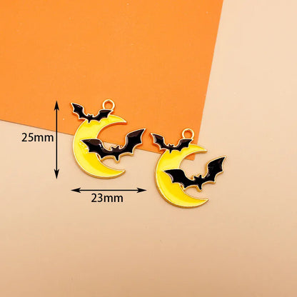 10 PCS/Package 19 * 24mm 25 * 28mm 33*30mm Alloy Cat Bat Ghost Pendant