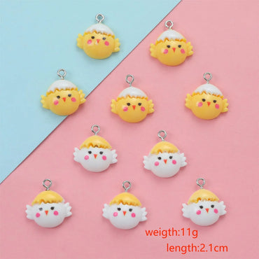 10 PCS/Package 21mm Hole Under 1mm Resin Animal Pendant