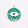 10 PCS/Package 2.5*2.8cm Alloy Eye Pendant