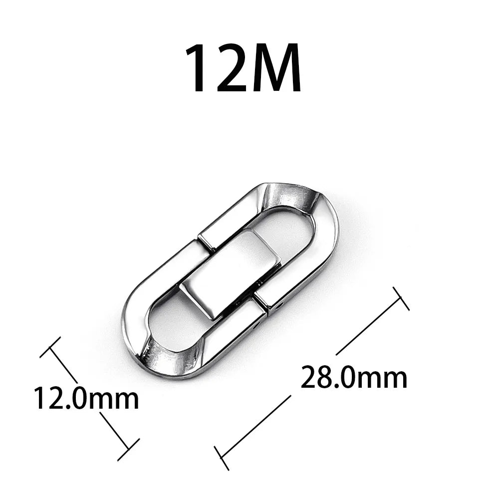 10 PCS/Package 304 Stainless Steel Solid Color Jewelry Buckle