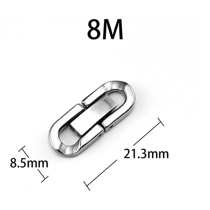 10 PCS/Package 304 Stainless Steel Solid Color Jewelry Buckle