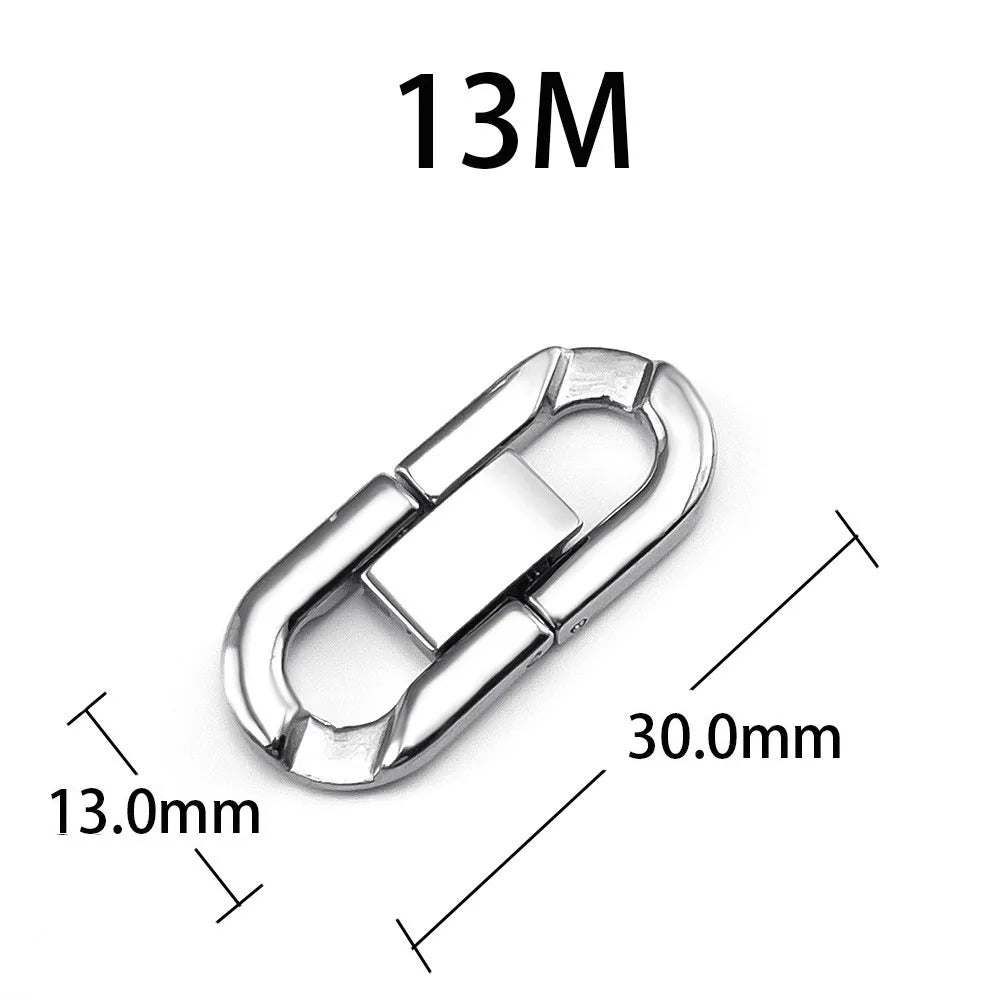 10 PCS/Package 304 Stainless Steel Solid Color Jewelry Buckle