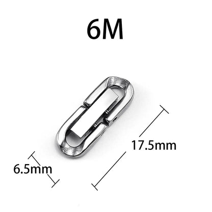 10 PCS/Package 304 Stainless Steel Solid Color Jewelry Buckle