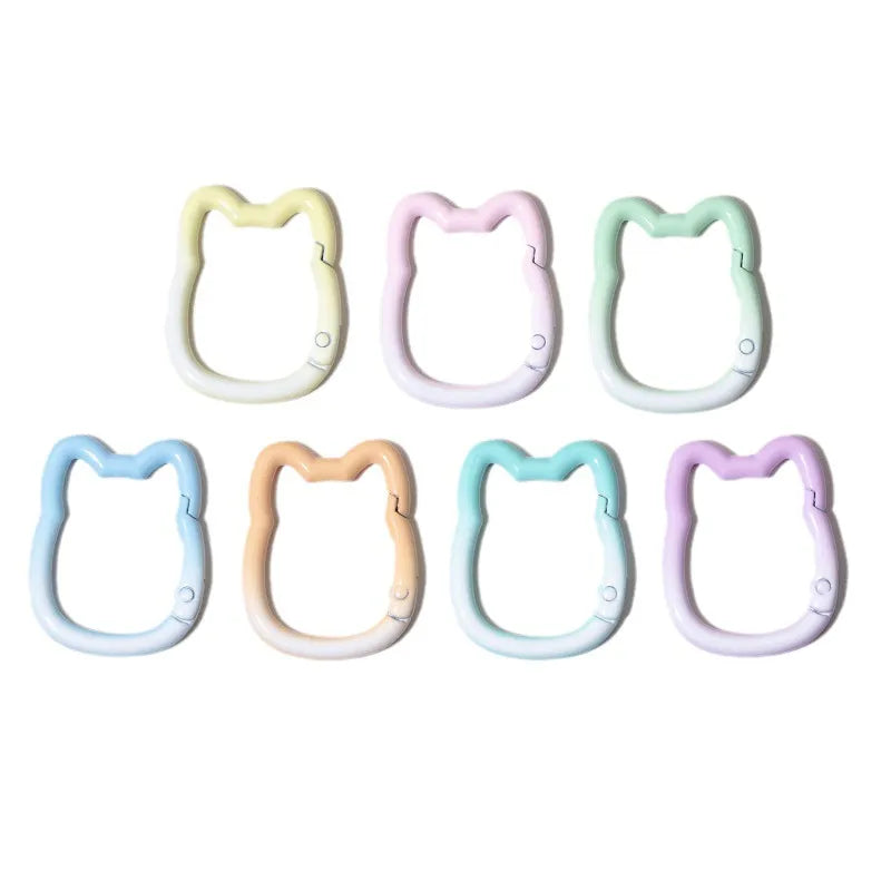 10 PCS/Package 35*28mm Alloy Cat Connecting Ring Jump Ring