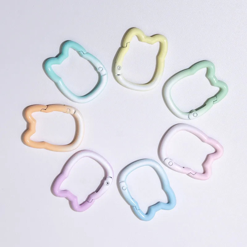 10 PCS/Package 35*28mm Alloy Cat Connecting Ring Jump Ring