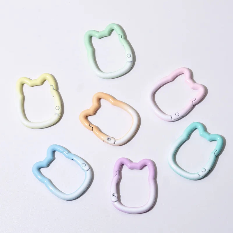 10 PCS/Package 35*28mm Alloy Cat Connecting Ring Jump Ring