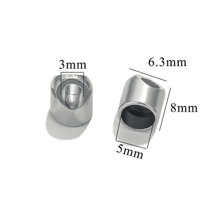 10 PCS/Package 6.3*8mm 304 Stainless Steel Geometric Hanging Pot Holder Connection Buckle