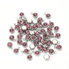 10 PCS/Package 8x6mm Hole 1~1.9mm 304 Stainless Steel Birthstone Solid Color Transparent Polished Pendant