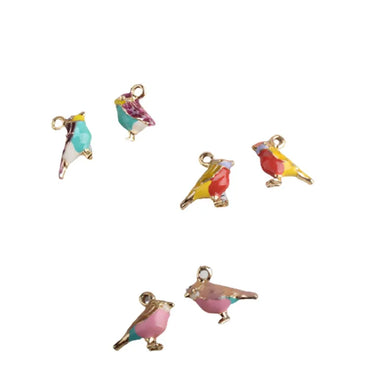 10 PCS/Package Alloy Bird Pendant