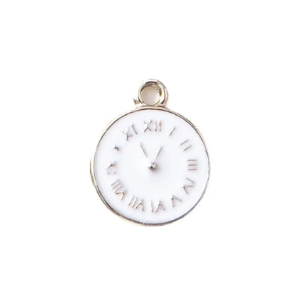 10 PCS/Package Alloy Clock Pendant Simple Style