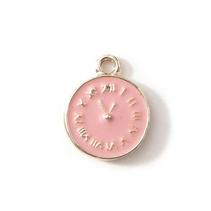 10 PCS/Package Alloy Clock Pendant Simple Style