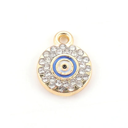 10 PCS/Package Alloy Color Block Pendant