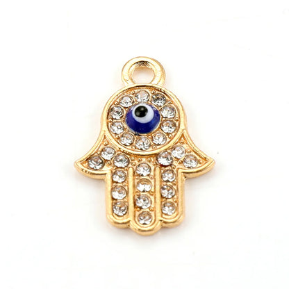 10 PCS/Package Alloy Color Block Pendant