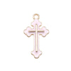 10 PCS/Package Alloy Cross Polished Pendant