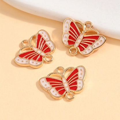 10 PCS/Package Alloy Heart Shape Pendant