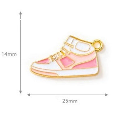 10 PCS/Package Alloy Shoe Pendant