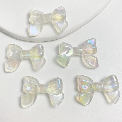 10 PCS/Package Arylic Bow Knot Polished Beads