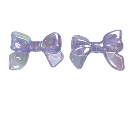 10 PCS/Package Arylic Bow Knot Polished Beads