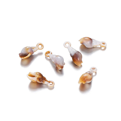 10 PCS/Package Arylic Conch Pendant